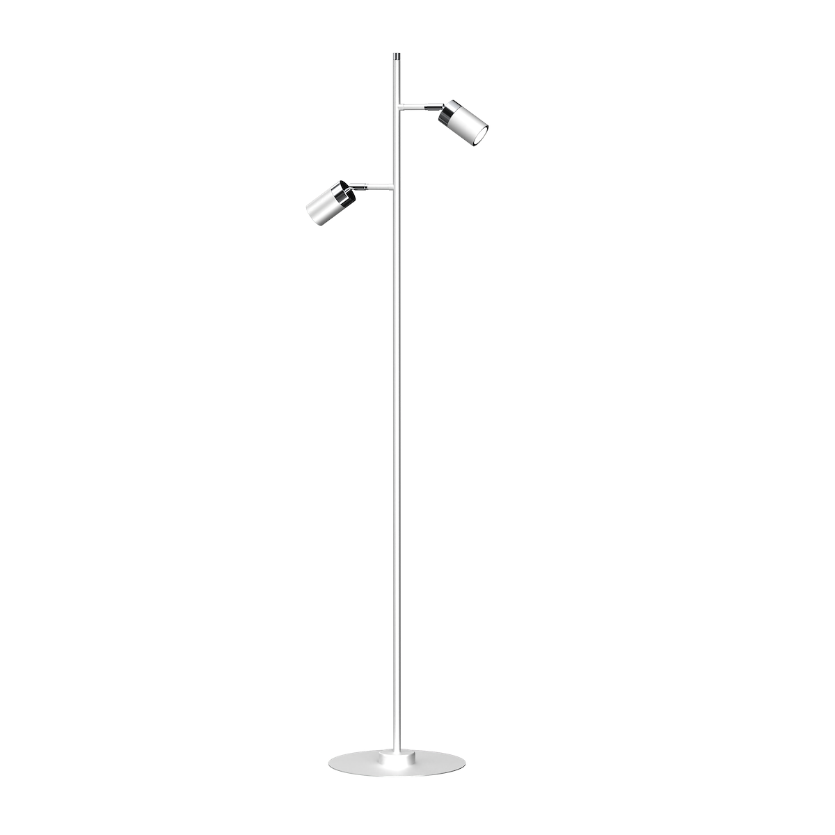 MiLagro Lampa podłogowa JOKER White Chrome wyjątkowa iluminacja