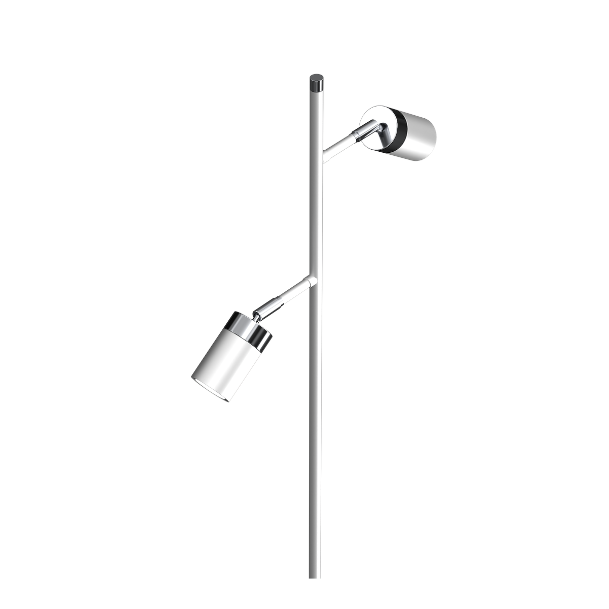 MiLagro Lampa podłogowa JOKER White Chrome wyjątkowa iluminacja