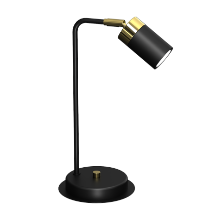 MiLagro Lampka nocna JOKER Black Gold nowoczesne lampy do wnętrz