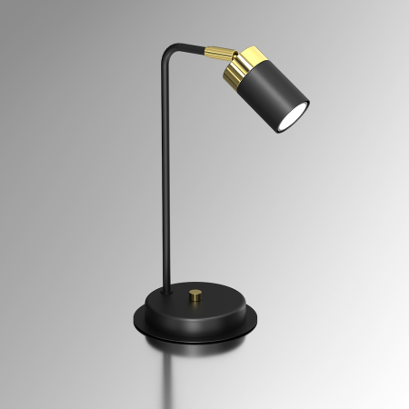 MiLagro Lampka nocna JOKER Black Gold nowoczesne lampy do wnętrz
