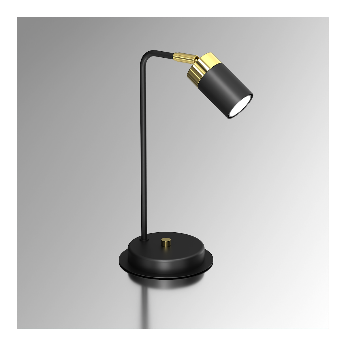 MiLagro Lampka nocna JOKER Black Gold nowoczesne lampy do wnętrz