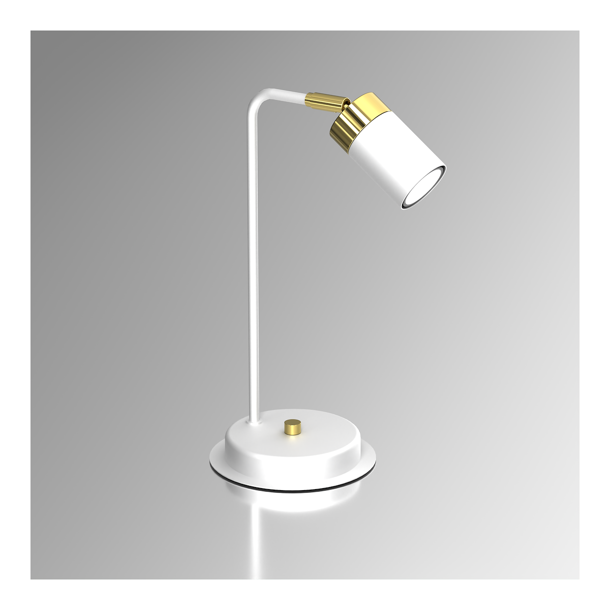 MiLagro Lampka nocna JOKER White Gold designerskie lampy LED