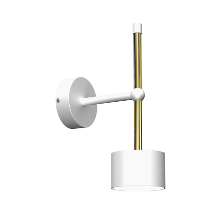 MiLagro Kinkiet Arena 1xGX53 Biały/Złoty MLP7753