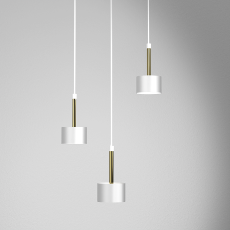 MiLagro Lampa wisząca ARENA 3xGX53 White Gold światło podkreślające c