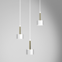 MiLagro Lampa wisząca ARENA 3xGX53 White Gold światło podkreślające c