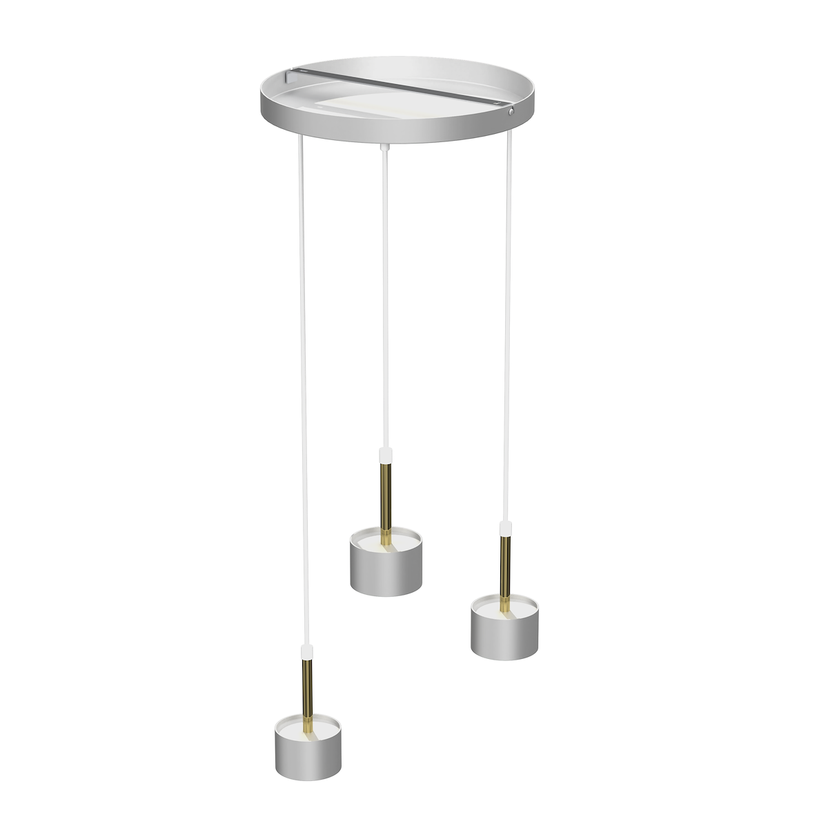 MiLagro Lampa wisząca ARENA 3xGX53 White Gold światło podkreślające c