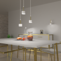 MiLagro Lampa wisząca ARENA 3xGX53 White Gold światło podkreślające c