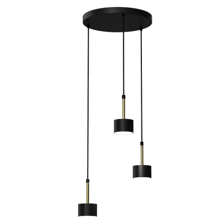 MiLagro Lampa wisząca ARENA Black Gold nowoczesne lampy do wnętrz