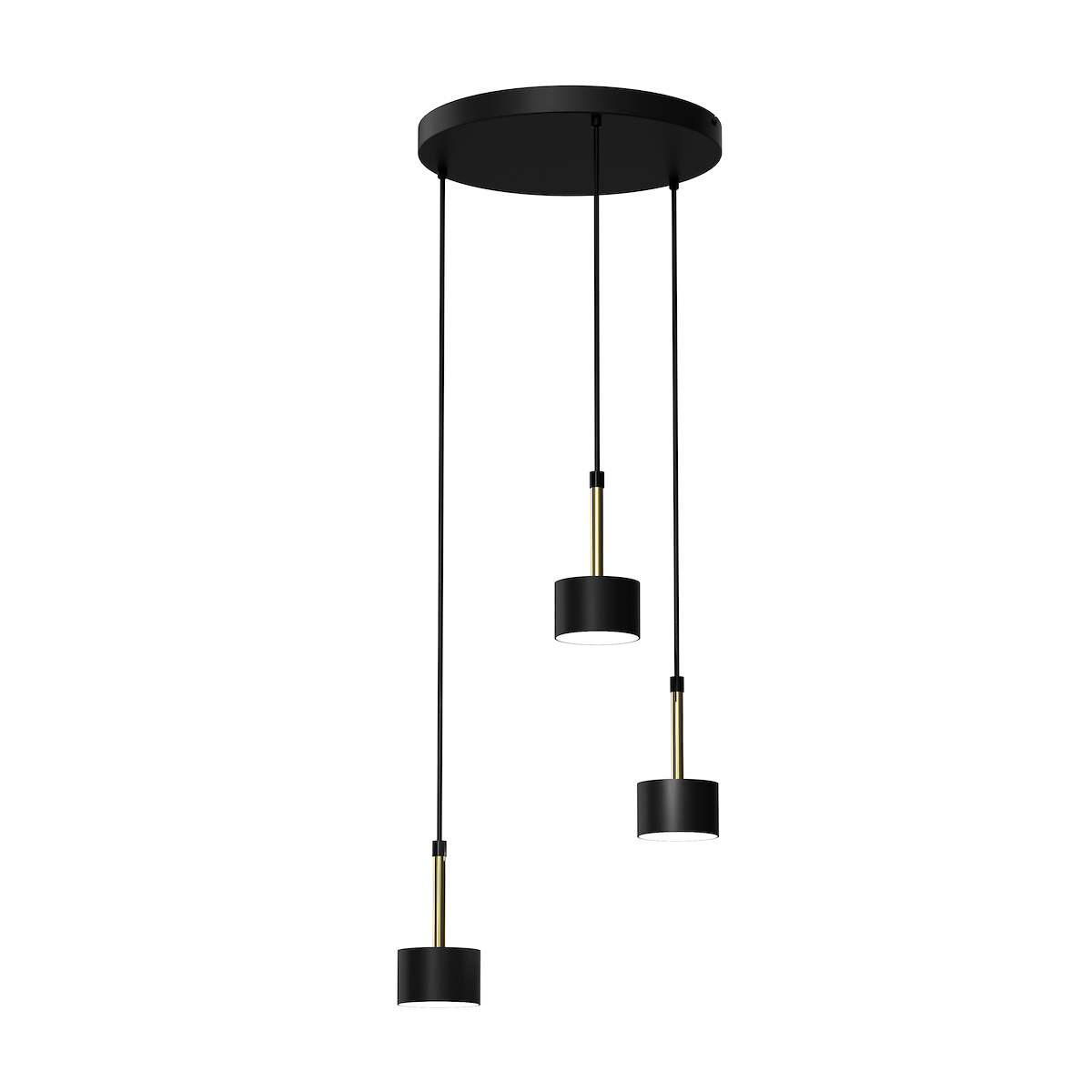 MiLagro Lampa wisząca ARENA Black Gold nowoczesne lampy do wnętrz
