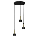 MiLagro Lampa wisząca ARENA Black Gold nowoczesne lampy do wnętrz