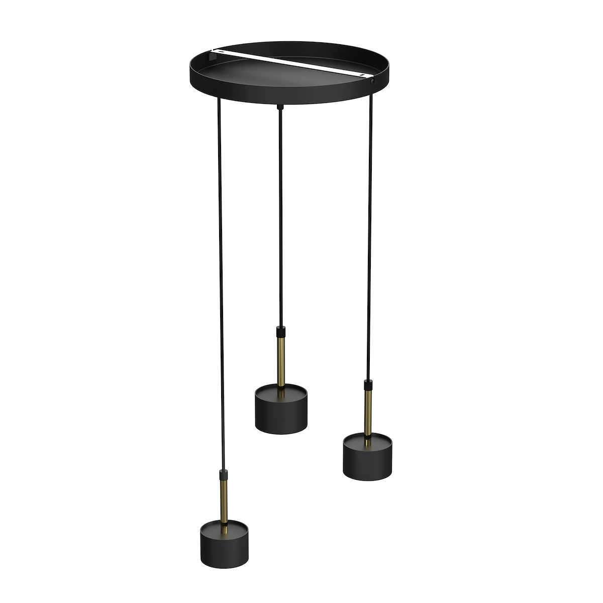 MiLagro Lampa wisząca ARENA Black Gold nowoczesne lampy do wnętrz