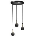MiLagro Lampa wisząca ARENA Black Gold nowoczesne lampy do wnętrz