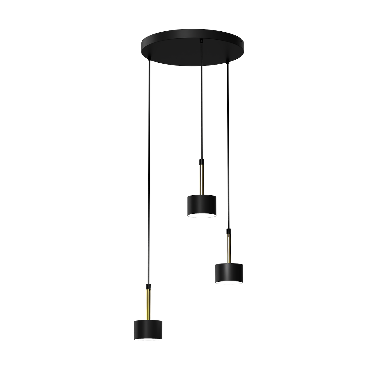 MiLagro Lampa wisząca ARENA Black Gold nowoczesne lampy do wnętrz