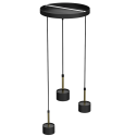 MiLagro Lampa wisząca ARENA Black Gold nowoczesne lampy do wnętrz