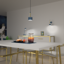 MiLagro Lampa wisząca ARENA BLUE/GOLD 1xGX53 MLP7772