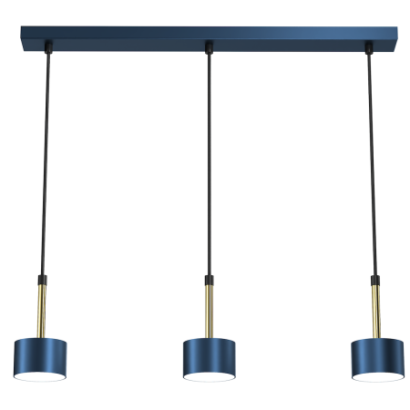 MiLagro Lampa wisząca ARENA BLUE/GOLD 3xGX53 MLP7773