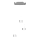 MiLagro Lampa wisząca ARENA White Silver designerskie oświetlenie