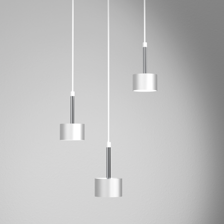 MiLagro Lampa wisząca ARENA White Silver designerskie oświetlenie