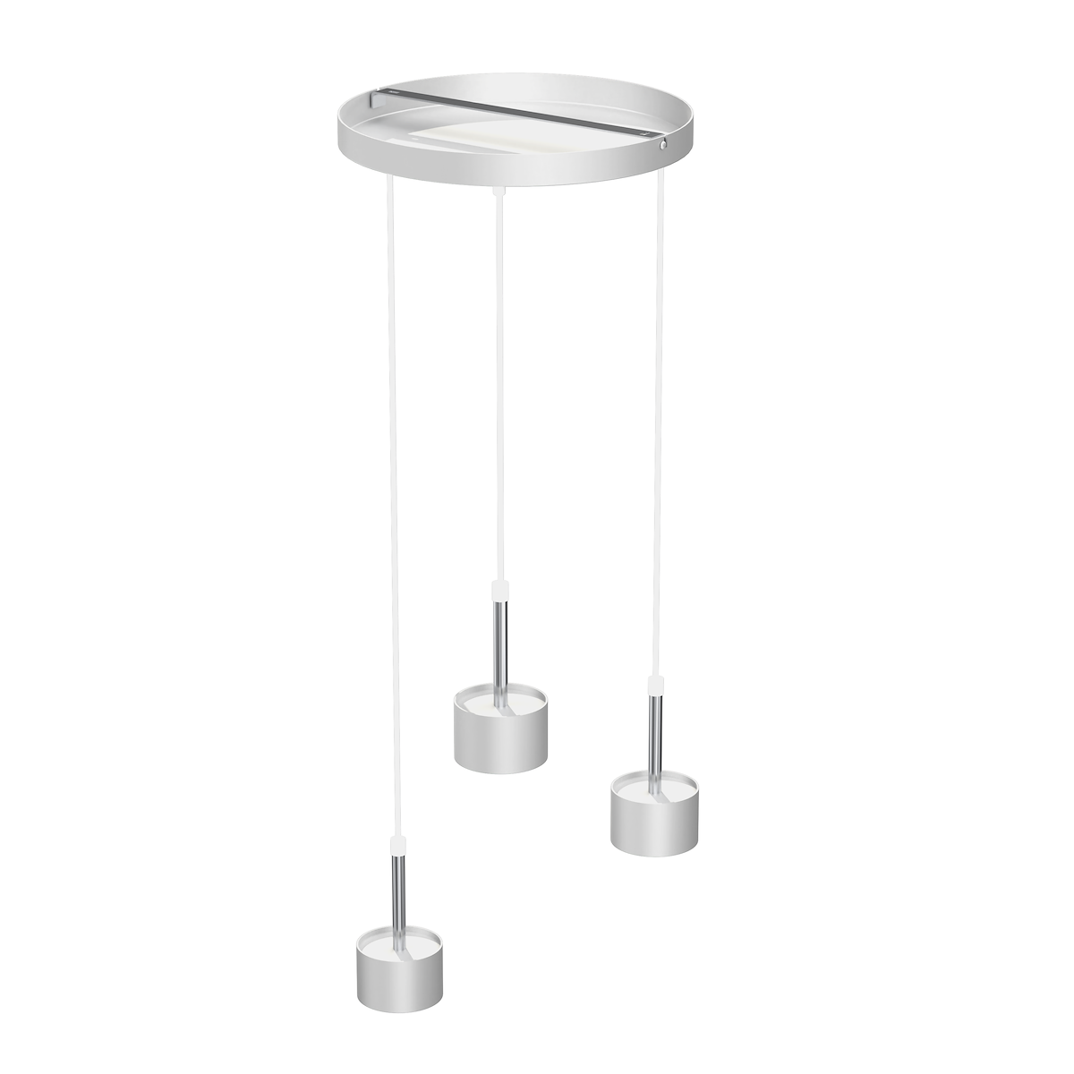 MiLagro Lampa wisząca ARENA White Silver designerskie oświetlenie