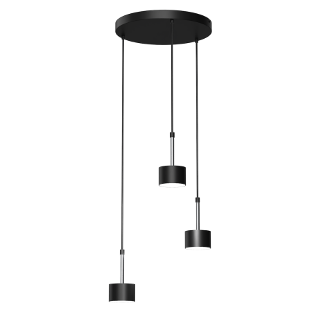 MiLagro Lampa wisząca ARENA Black Silver stylowe oświetlenie