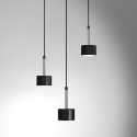 MiLagro Lampa wisząca ARENA BLACK/SILVER 3xGX53 MLP7786