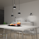MiLagro Lampa wisząca ARENA BLACK/SILVER 3xGX53 MLP7786