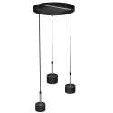 MiLagro Lampa wisząca ARENA Black Silver stylowe oświetlenie
