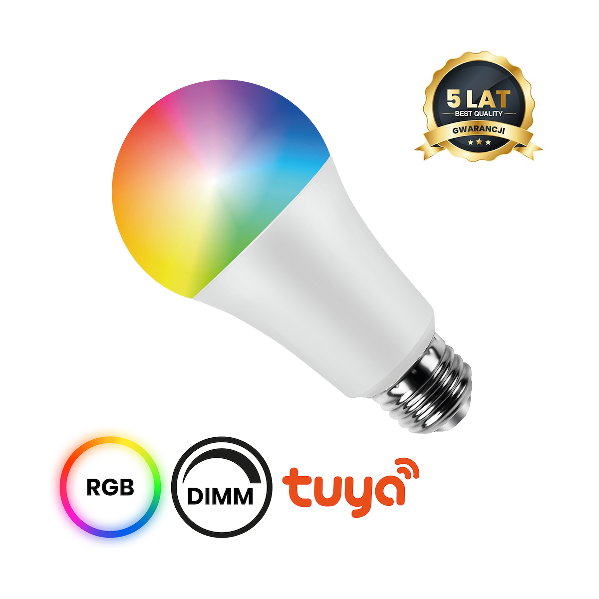 MiLagro Żarówka Smart WiFi E27 RGB Tuya wyjątkowe oświetlenie