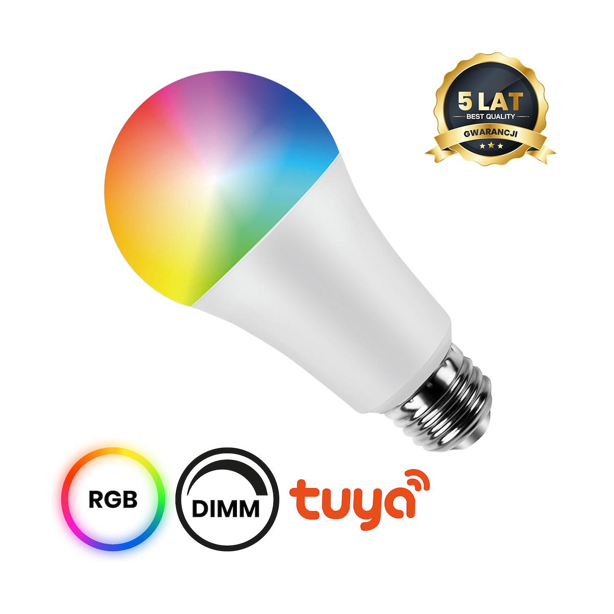 MiLagro Żarówka Smart E27 WiFi RGB unikalne oświetlenie