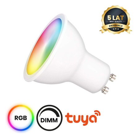 MiLagro Żarówka Smart GU10 RGB WiFi designerskie oświetlenie