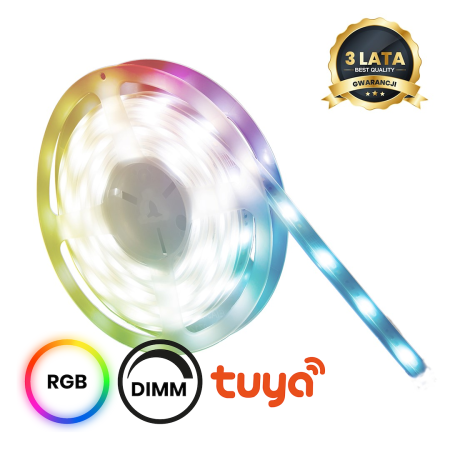 MiLagro Zestaw LED RGB WiFi 5m Smart Tuya nowoczesne oświetlenie