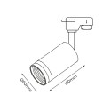MiLagro Track Spot Pipe Ring Czarny 1xGU10 ML7669