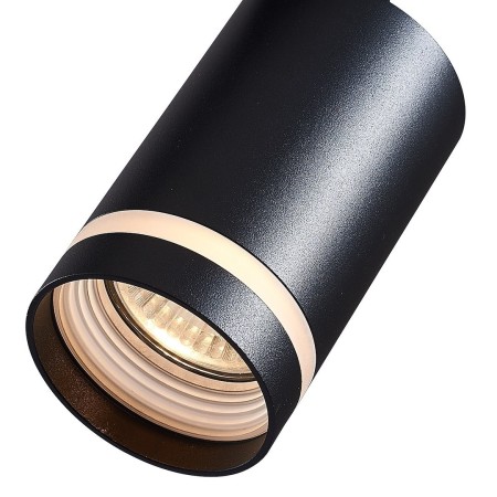 MiLagro Track Spot Pipe Ring Czarny 3-obwodowy wyjątkowa iluminacja