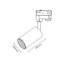 MiLagro Track Spot Pipe Biały 3-obwodowy designerskie lampy LED