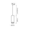 MiLagro Pipe Track Pendant Light Biały 1xGU10 ML7680