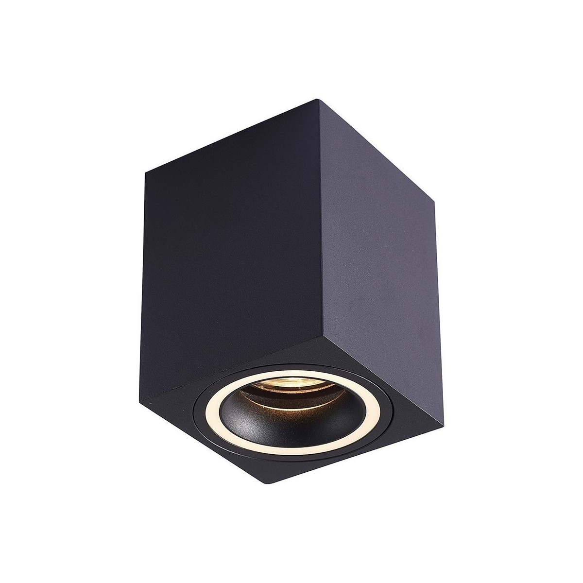 MiLagro Bima Ring Square Black GU10 wyjątkowy element aranżacji