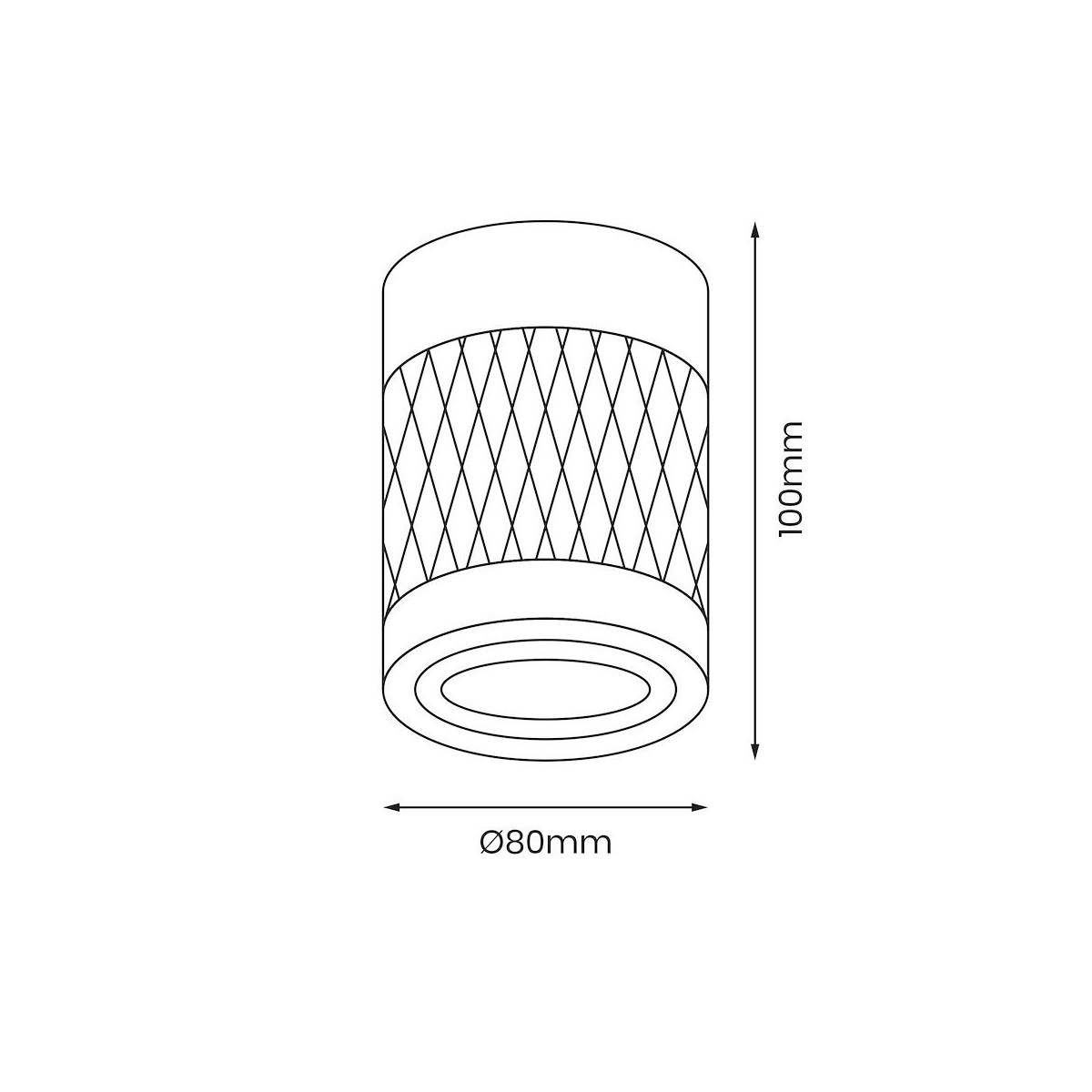 MiLagro Bima Arte Round Black GU10 unikalne oświetlenie