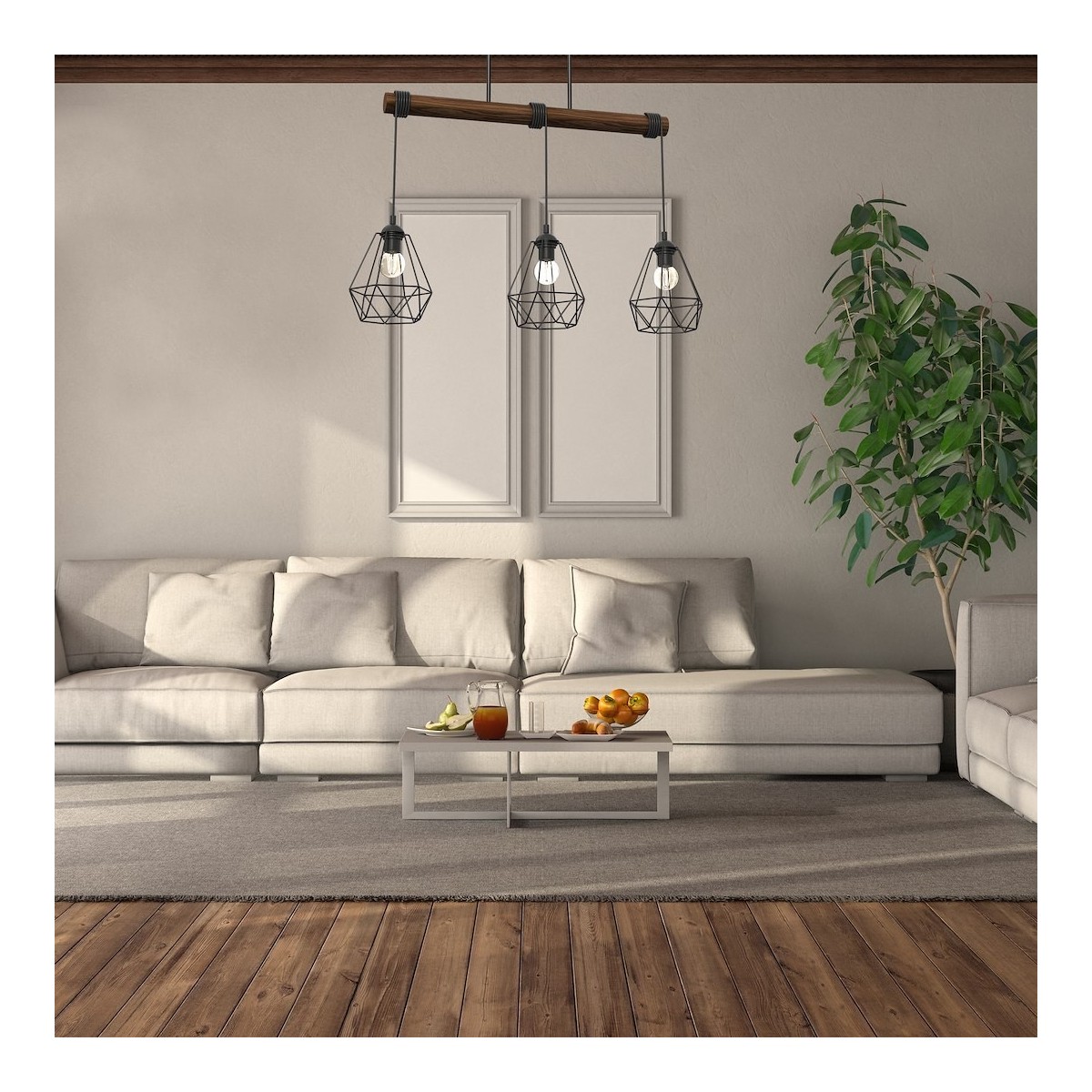 MiLagro Lampa wisząca ACERO 3xE27 MLP7888