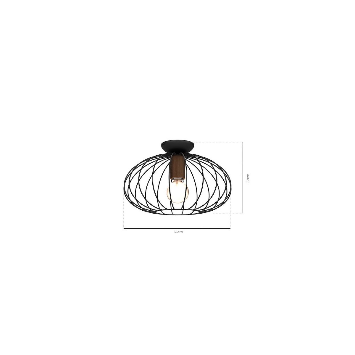 MiLagro Lampa sufitowa MERIDIANO E27 stylowe lampy sufitowe