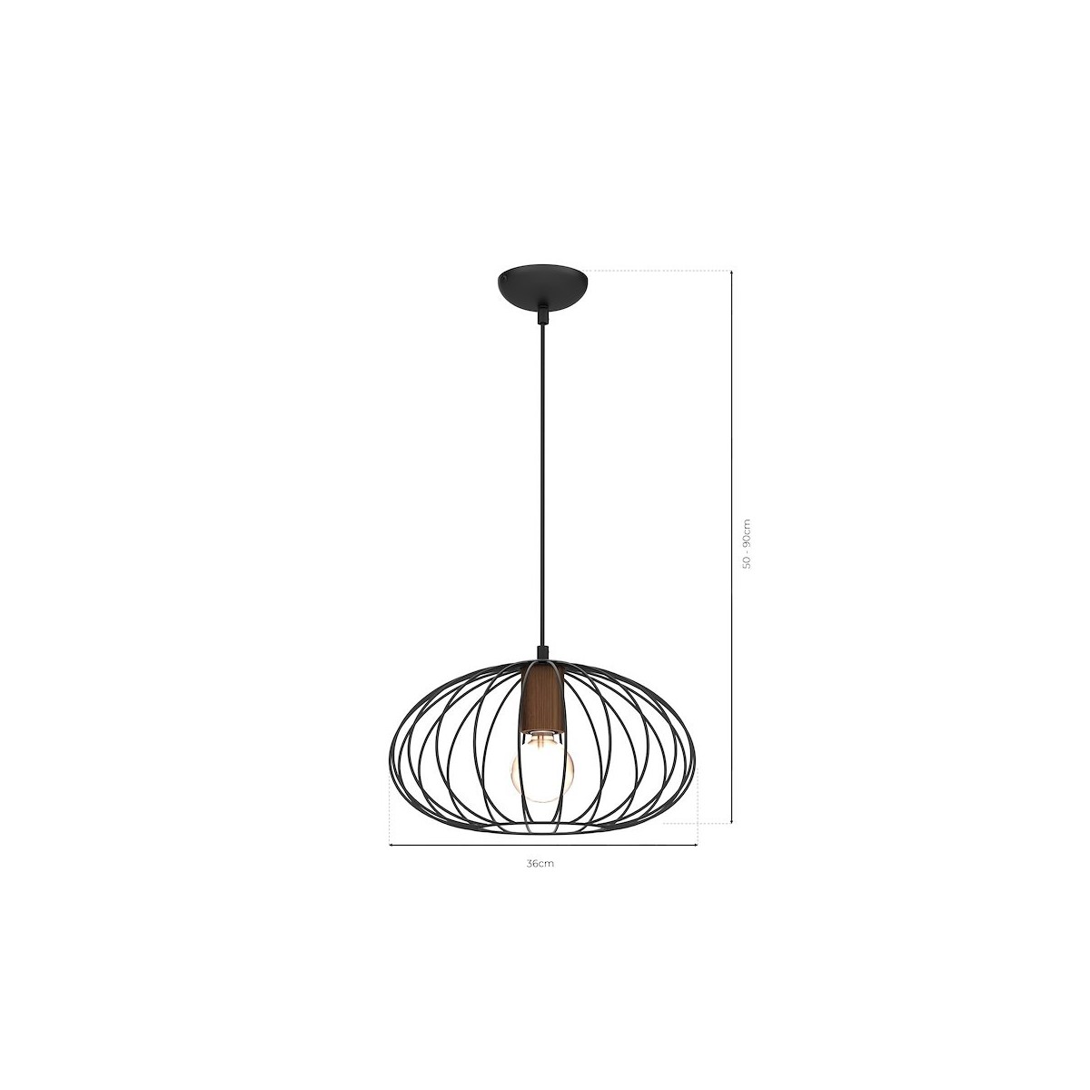 MiLagro Lampa wisząca MERIDIANO 1xE27 oświetlenie klasy premium