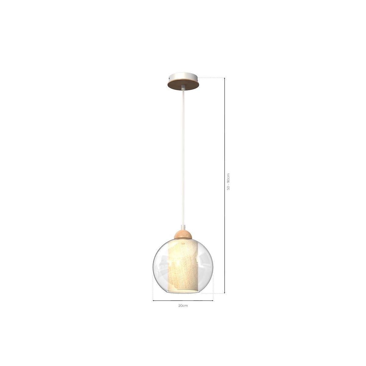 MiLagro Lampa wisząca TELA fi20 designerskie lampy LED