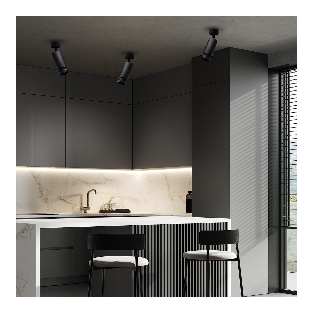 MiLagro Oprawa Mica Spot Zoom Czarny 1xGU10 ML7373