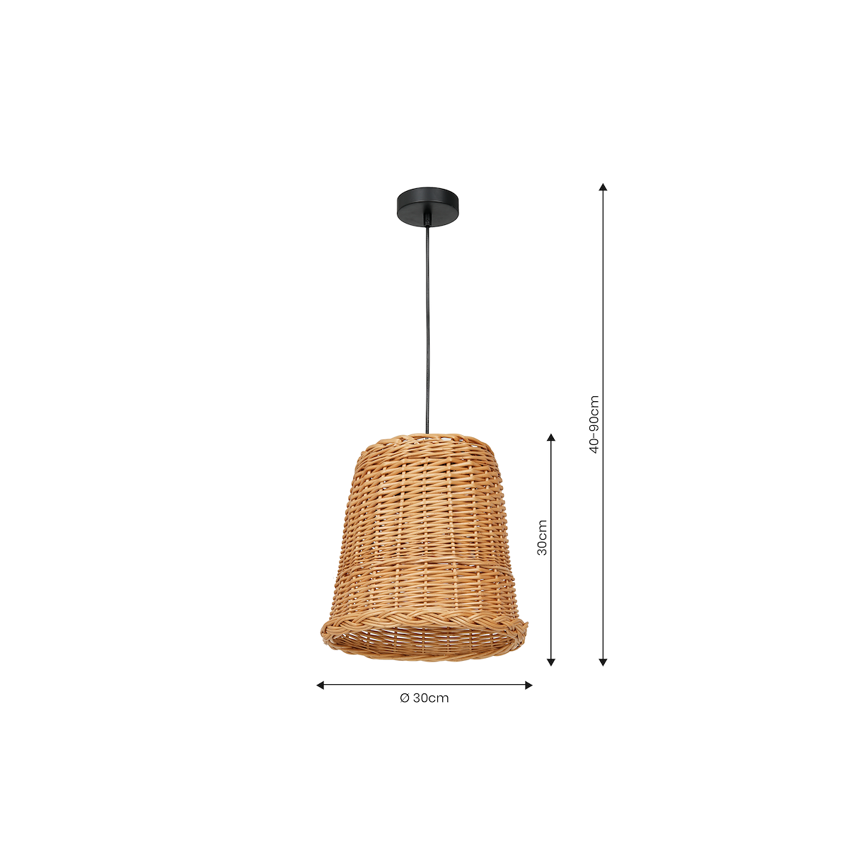 MiLagro VIMINI Natural Wood 1xE27 nowoczesne oświetlenie