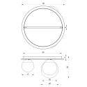 MiLagro Lampa sufitowa PLATO wyjątkowy element aranżacji