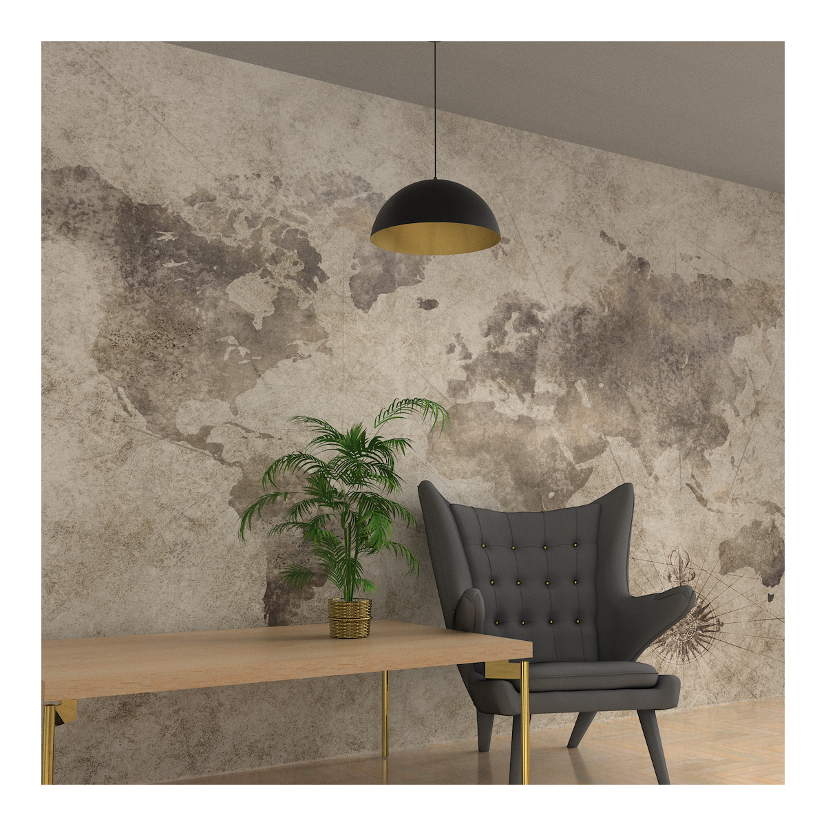 MiLagro BETA BLACK GOLD 45cm designerskie oświetlenie