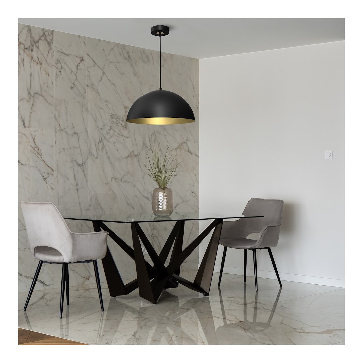 MiLagro BETA BLACK GOLD 45cm designerskie oświetlenie