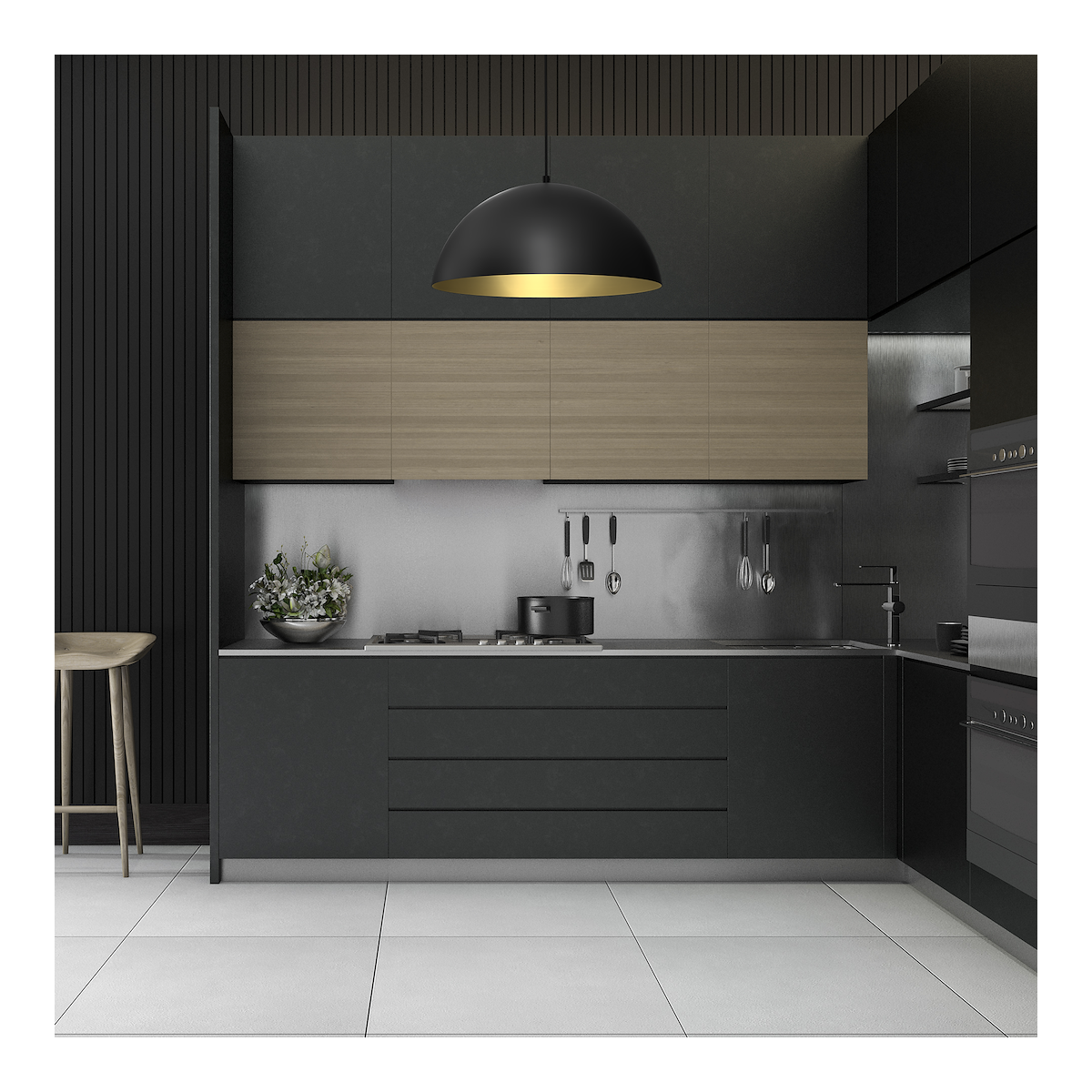 MiLagro BETA BLACK GOLD 45cm designerskie oświetlenie