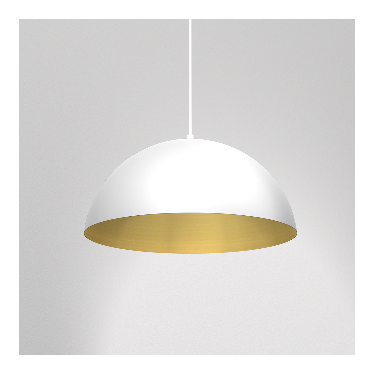 MiLagro Lampa BETA Biały/Złoty 45cm stylowe oświetlenie