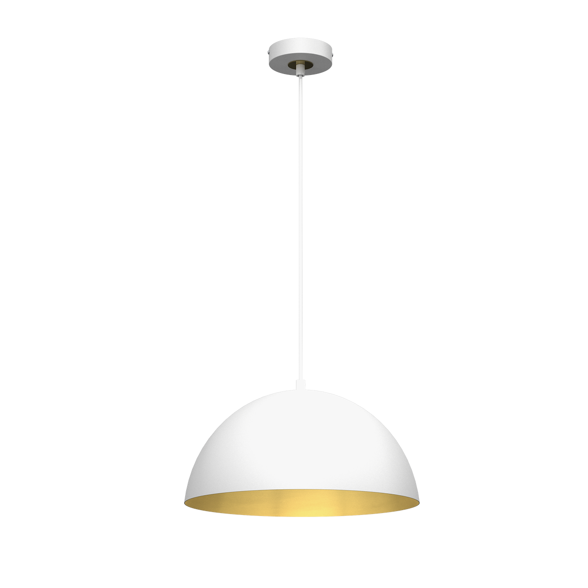 MiLagro Lampa BETA Biały/Złoty 35cm nastrojowe światło