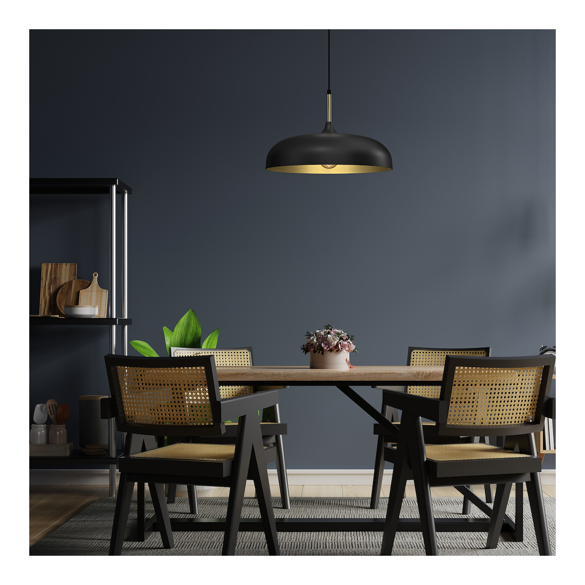 MiLagro LINCOLN BLACK GOLD 45cm wyjątkowa iluminacja
